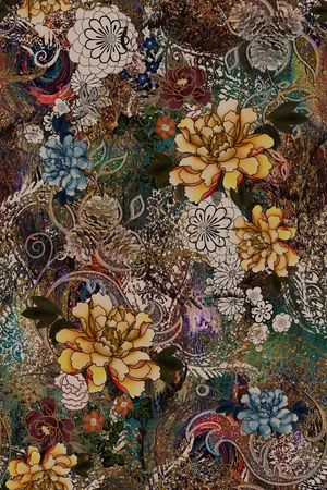 宫廷风印花华亿平台图片