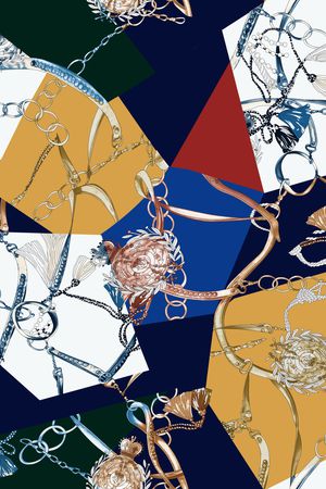 几何印花华亿平台图片