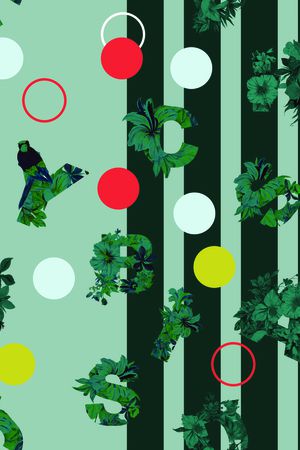 条纹印花华亿平台图片