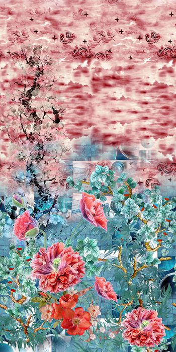 女装定位花印花华亿平台图片