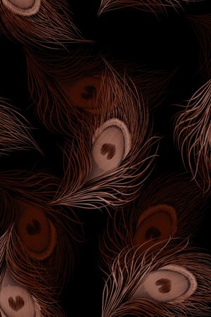 羽毛印花华亿平台图片