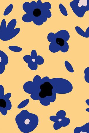 抽象花卉印花华亿平台图片