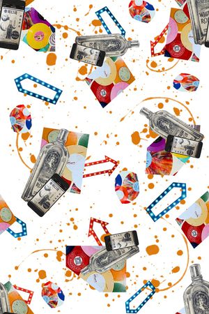 抽象花卉印花华亿平台图片