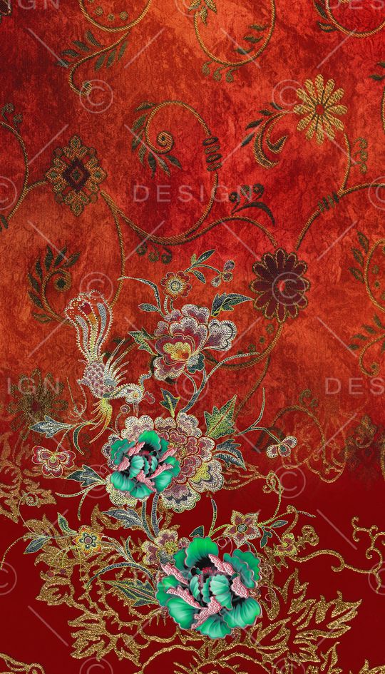 定位花印花华亿平台图片