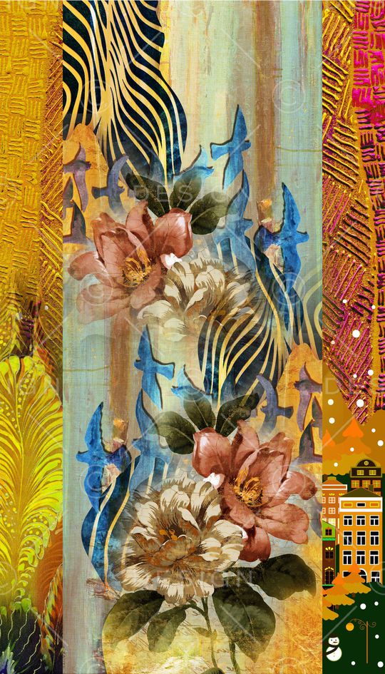 定位花印花华亿平台图片