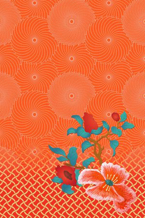 连衣裙印花华亿平台图片