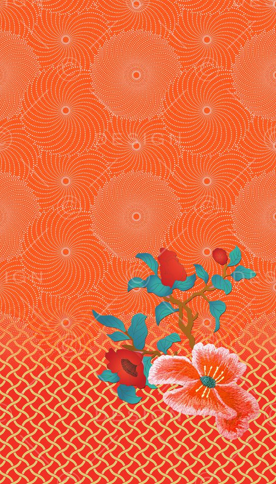 连衣裙印花华亿平台图片