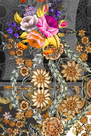 定位花印花华亿平台图片