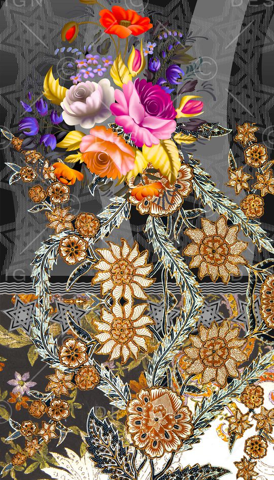 定位花印花华亿平台图片