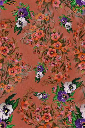 复古印花华亿平台图片