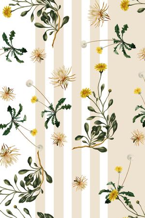 几何花卉印花华亿平台图片