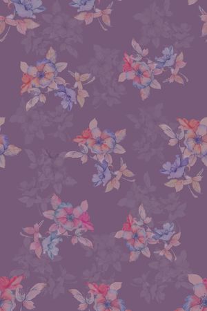 照片花卉印花华亿平台图片