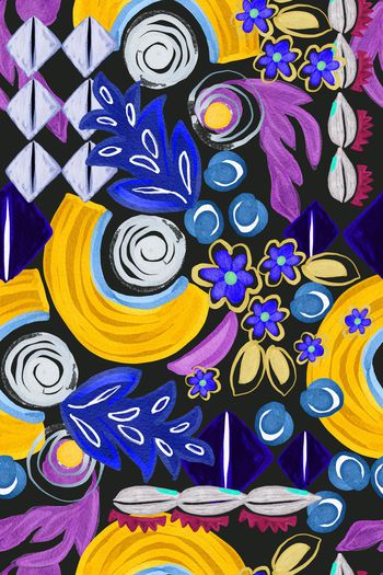 水彩印花华亿平台图片