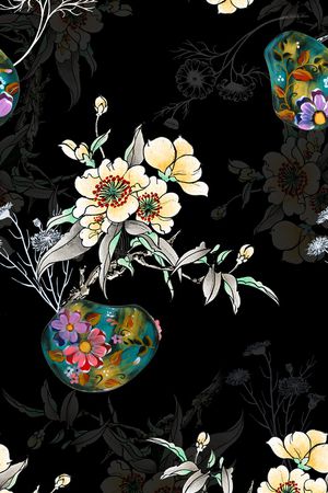 旗袍印花华亿平台图片