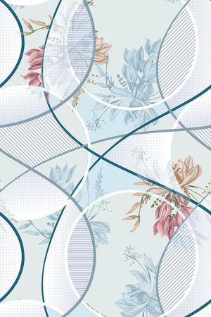 线条画印花华亿平台图片