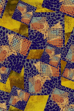 豹纹印花华亿平台图片