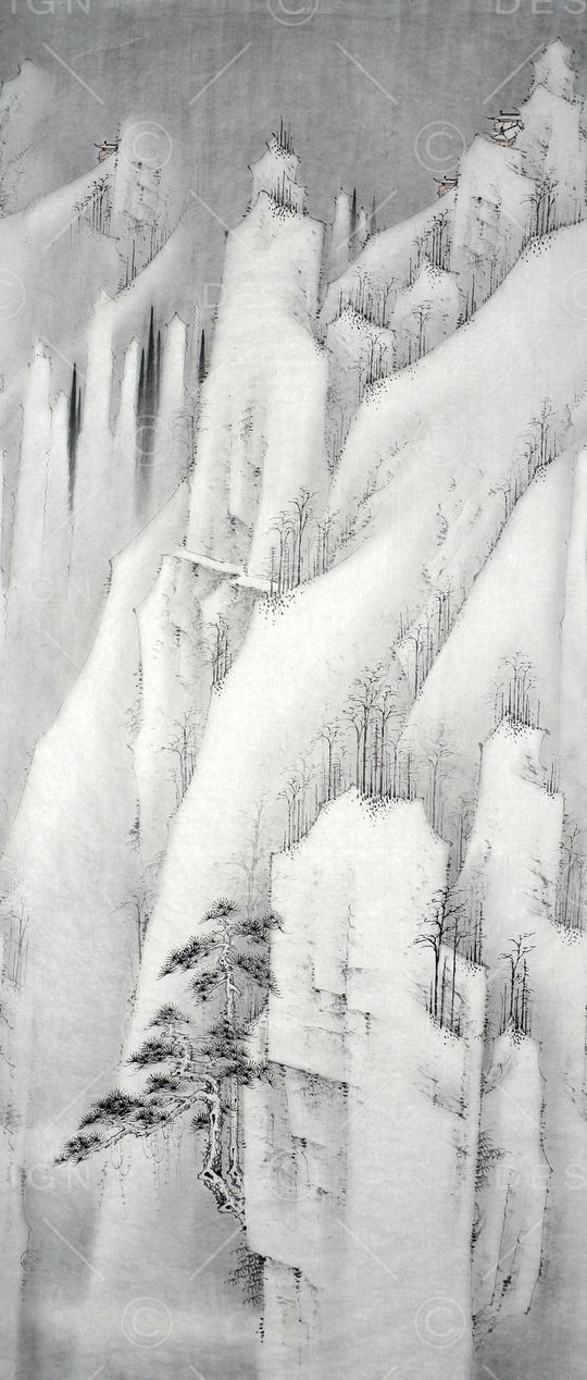 风景定位印花华亿平台图片