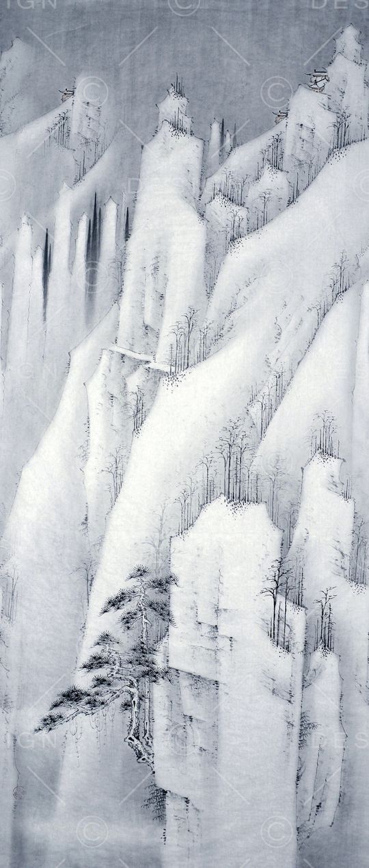 风景定位印花华亿平台图片
