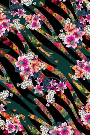 绿植树叶印花华亿平台图片