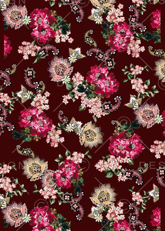 复古印花华亿平台图片