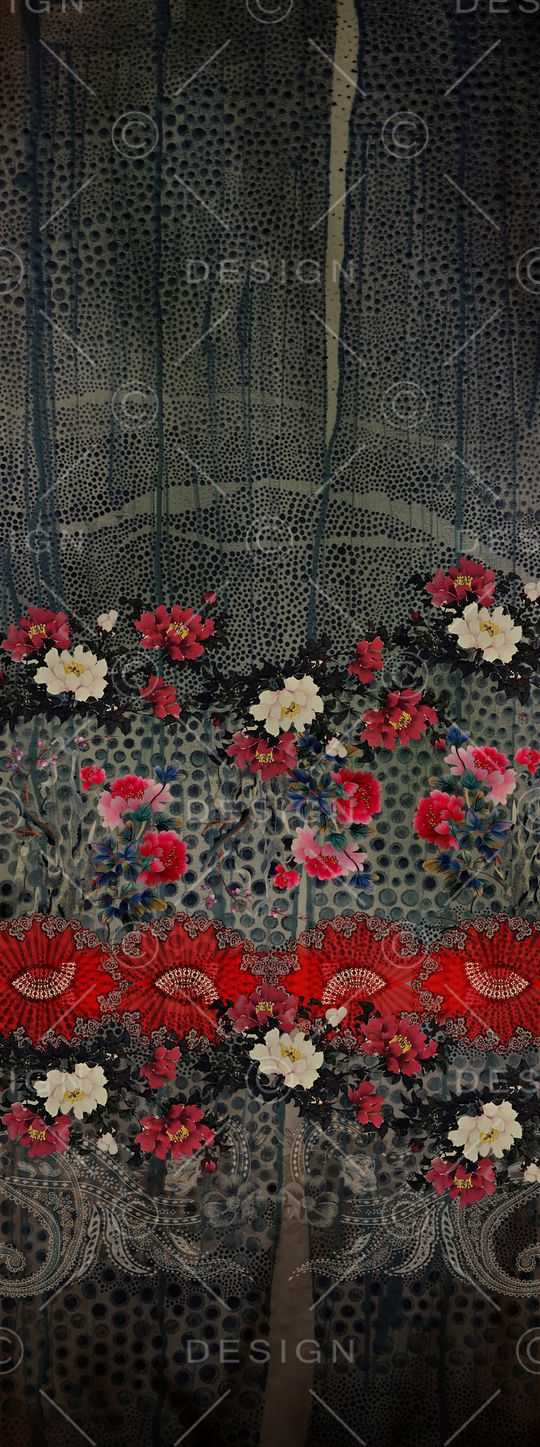 女装定位花印花华亿平台图片