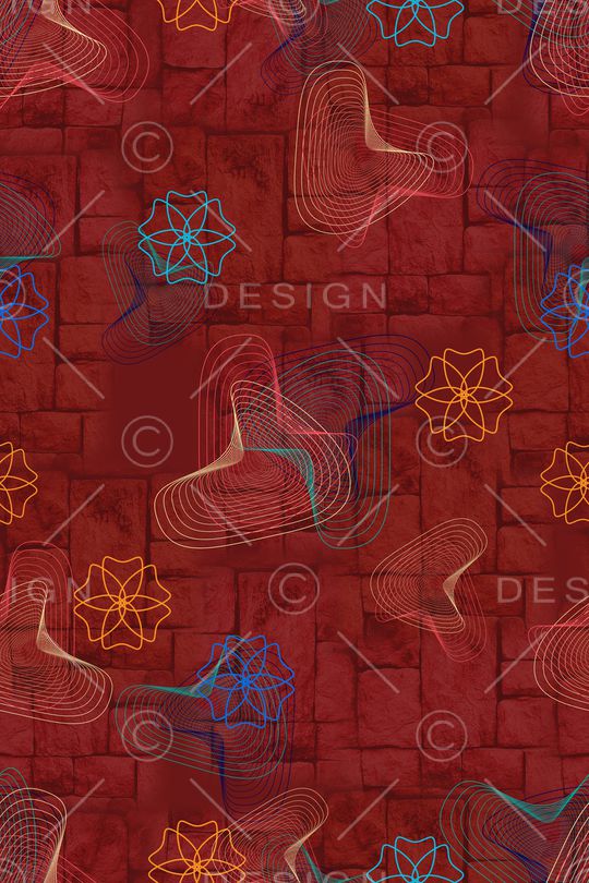 连衣裙印花华亿平台图片