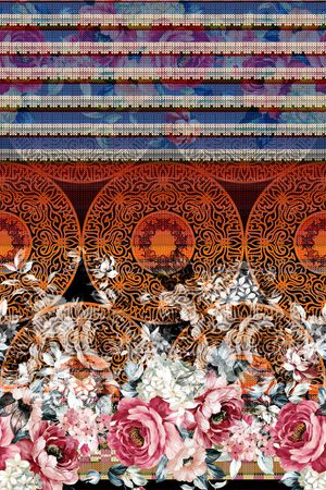 花卉印花华亿平台图片