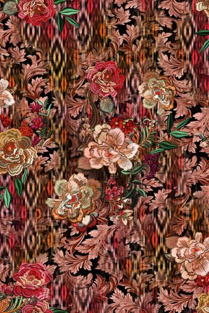 花卉印花华亿平台图片