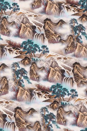 旗袍印花华亿平台图片