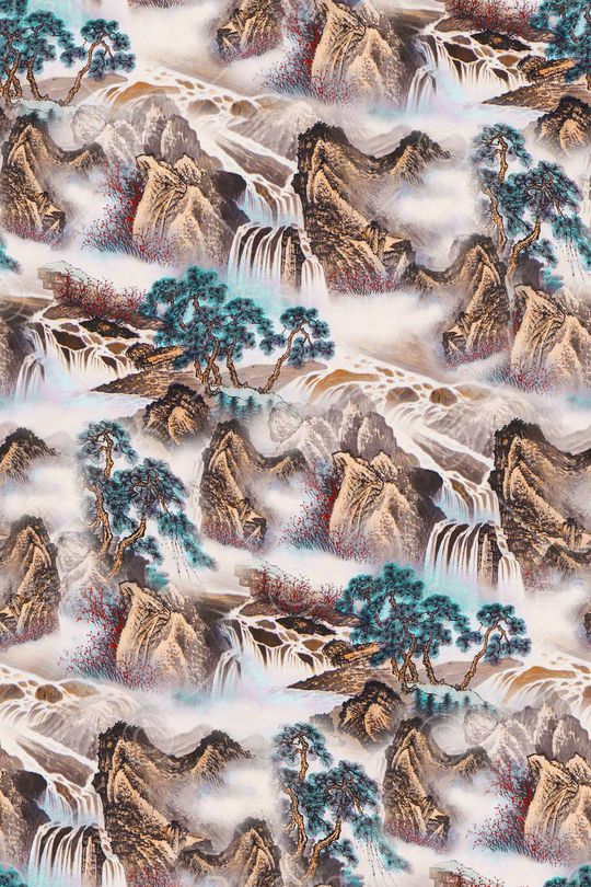 旗袍印花华亿平台图片