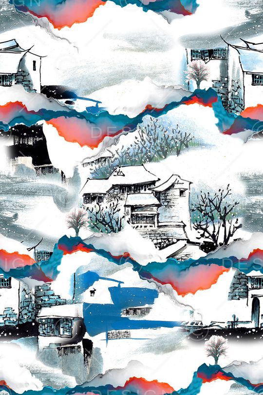 旗袍印花华亿平台图片