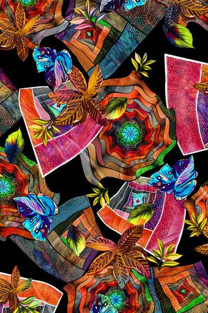 绿植树叶印花华亿平台图片