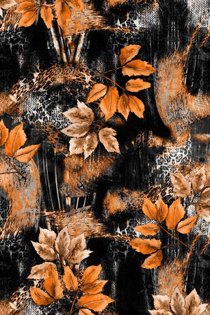 绿植树叶印花华亿平台图片