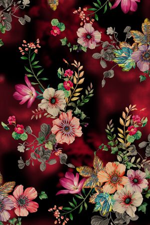 绿植树叶印花华亿平台图片