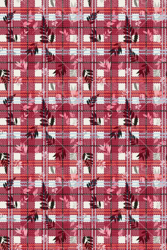 格子印花华亿平台图片