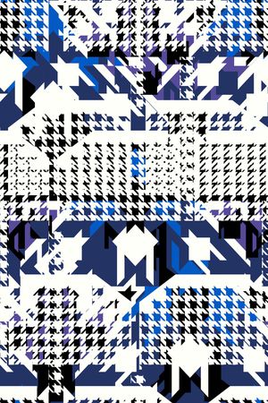 千鸟格印花华亿平台图片