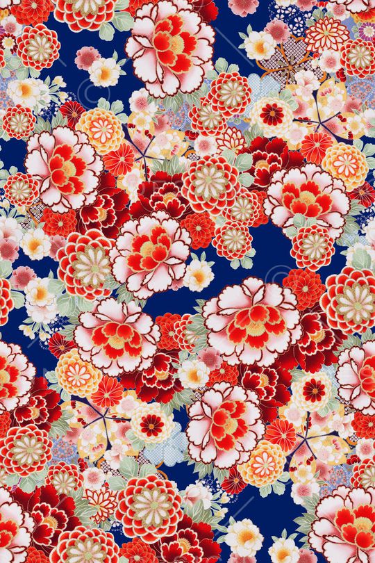 牡丹印花华亿平台图片