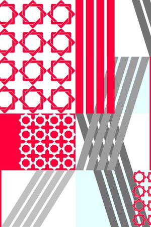 几何印花华亿平台图片