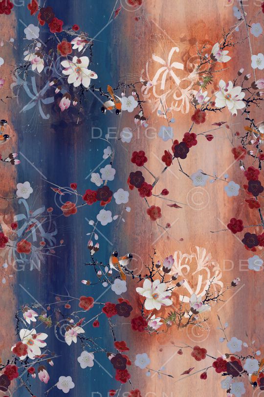 梅花印花华亿平台图片