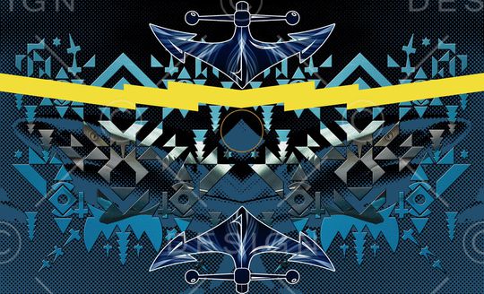 几何印花华亿平台图片