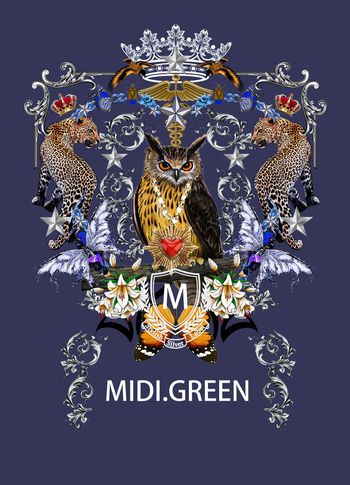 胸前独幅印花华亿平台图片