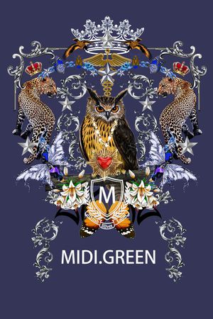 胸前独幅印花华亿平台图片