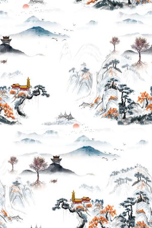 旗袍印花华亿平台图片