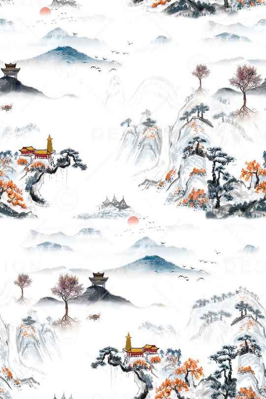 旗袍印花华亿平台图片