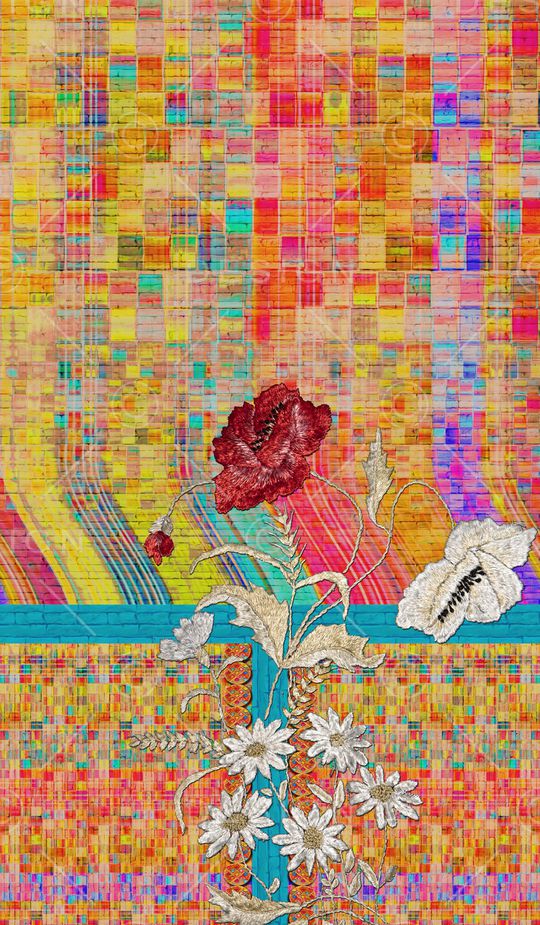 女装定位花印花华亿平台图片