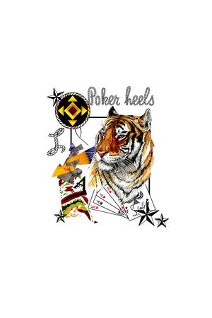 时尚流行印花华亿平台图片