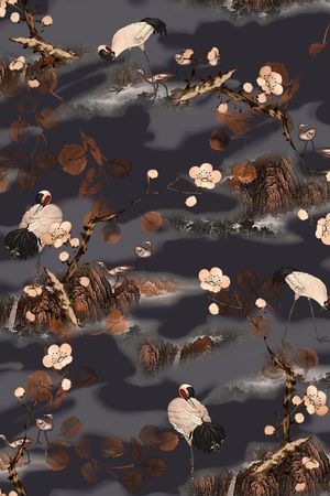 梅花印花华亿平台图片