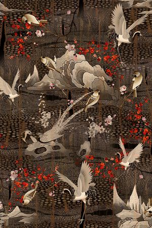 梅花印花华亿平台图片