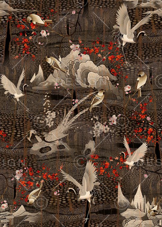 梅花印花华亿平台图片