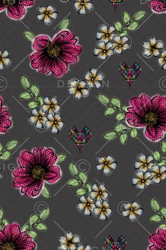 花卉印花华亿平台图片